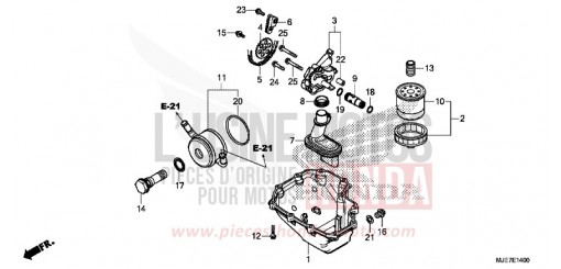 OIL PAN/OIL PUMP CBR650FAJ de 2018
